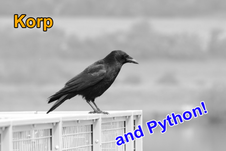 Korp and Python. Access corpora from your Python code!